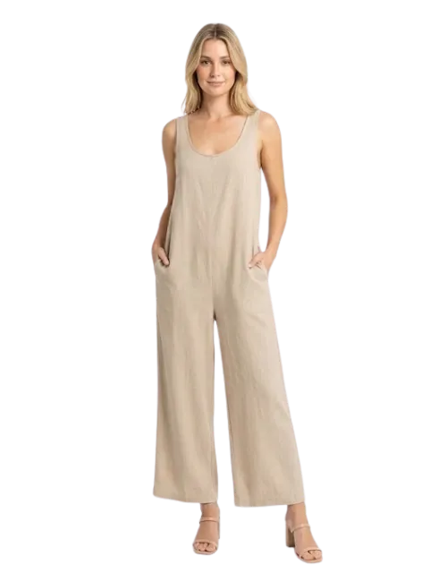 Linen Blend Jumpsuit
